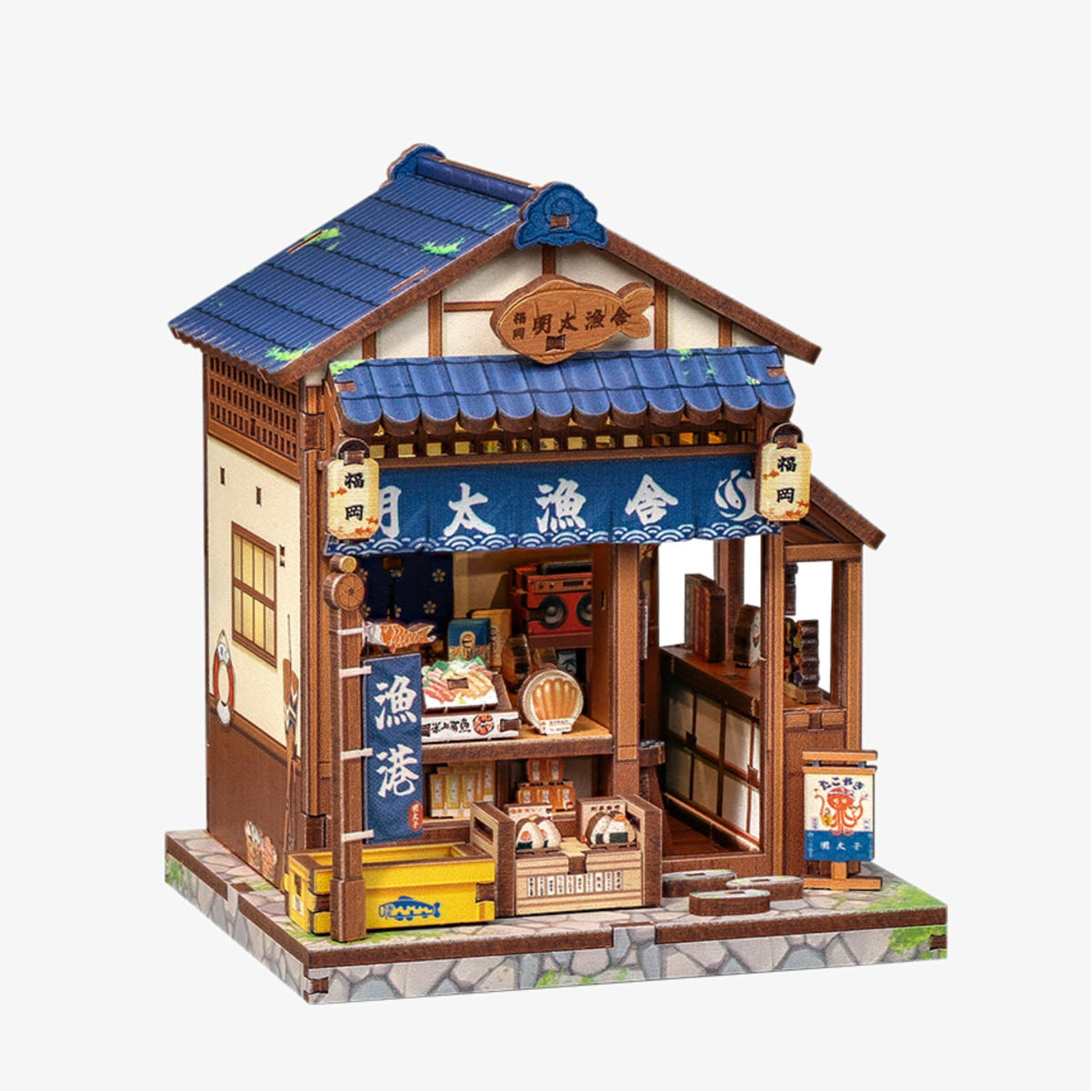 Book Nook DIY — Fukuoka Mentaiko Kitchen (139 pièces)