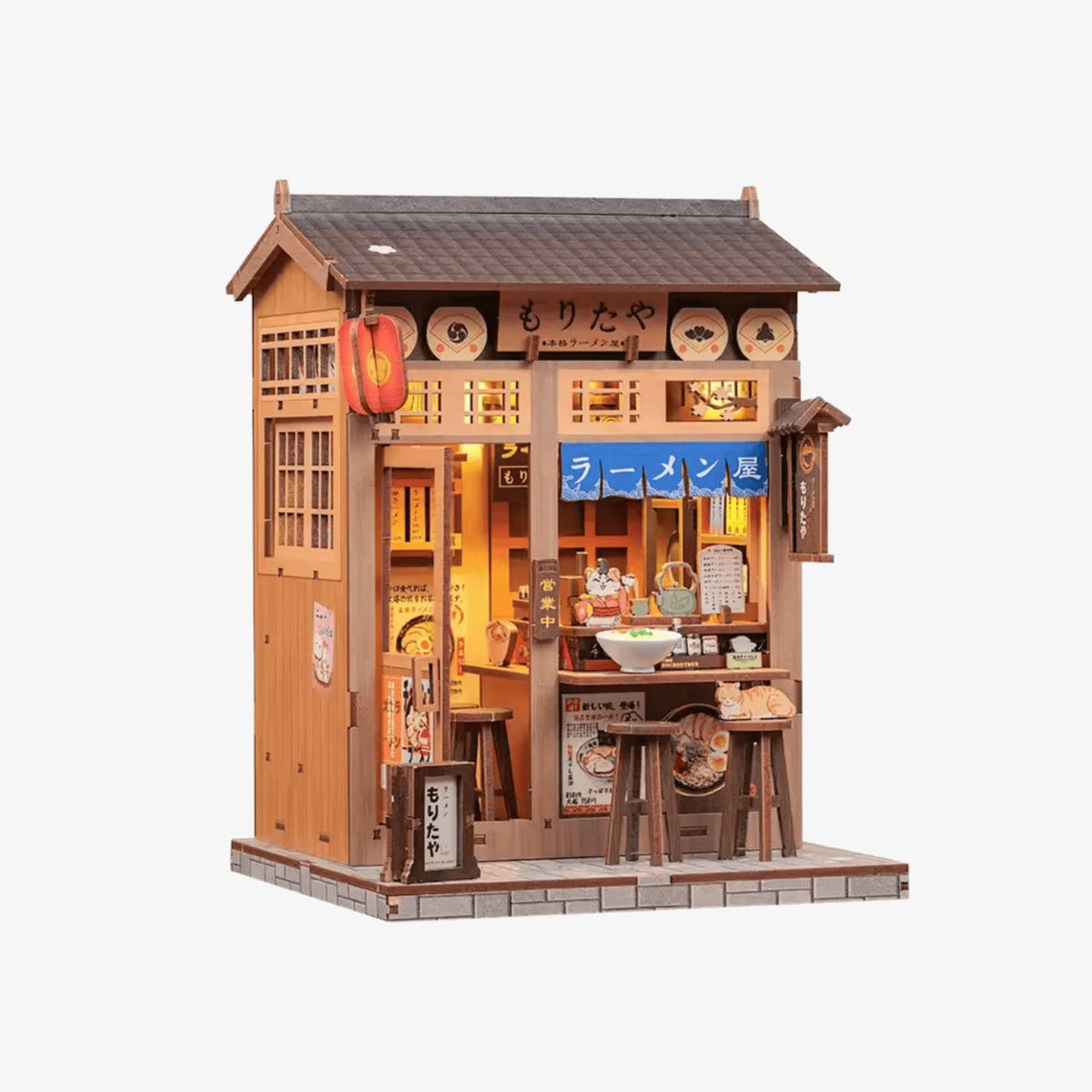 Book Nook DIY — Morita-ya, l'Échoppe de Ramen (240 pièces)