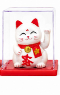 Maneki-Neko Mini — Figurine Porte-Bonheur Blanche (6 cm)
