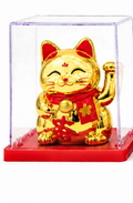 Maneki-Neko Mini — Figurine Porte-Bonheur Dorée (6 cm)